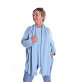 Trui Met Sjaal - Lichtblauw