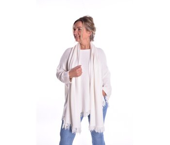Trui Met Sjaal - Roomwit