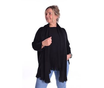 Trui Met Sjaal - Zwart