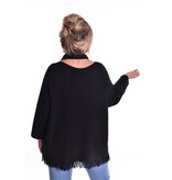 Trui Met Sjaal - Zwart