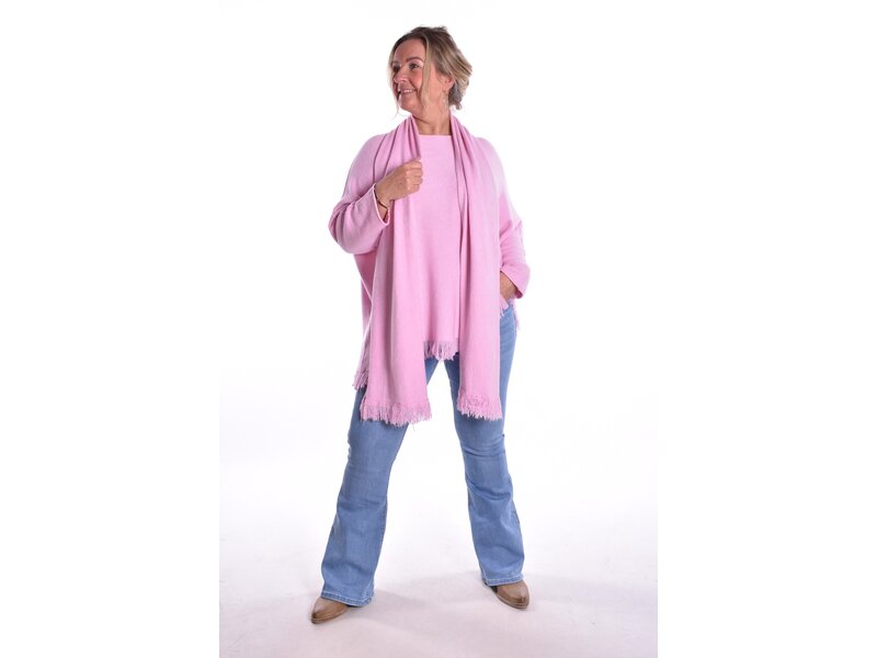 Trui Met Sjaal - Roze