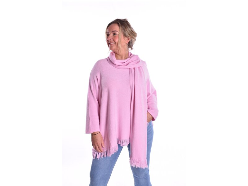 Trui Met Sjaal - Roze