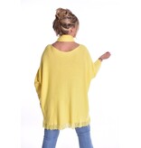 Trui Met Sjaal - Zacht Geel