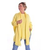 Trui Met Sjaal - Zacht Geel