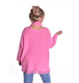 Trui Met Sjaal - Fuchsia