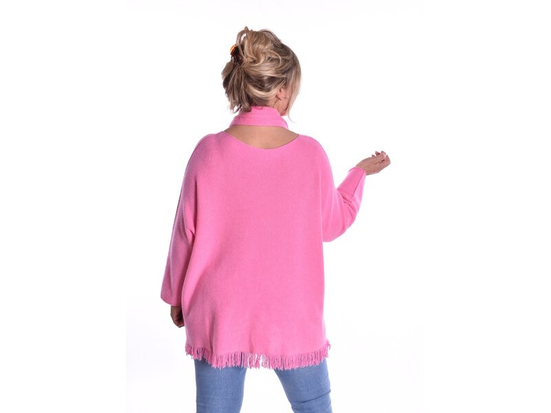 Trui Met Sjaal - Fuchsia