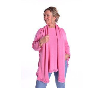 Trui Met Sjaal - Fuchsia