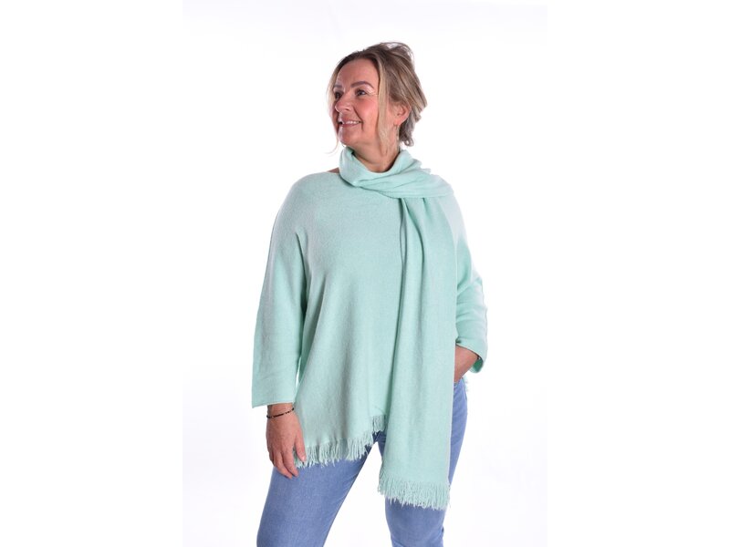 Trui Met Sjaal - Mint