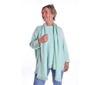 Trui Met Sjaal - Mint