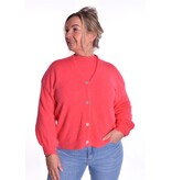 Gebreid Vest Fabi - Koraal