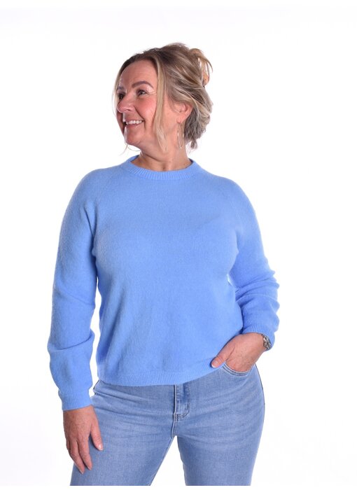 Gebreide Top Fabi - Hemels Blauw