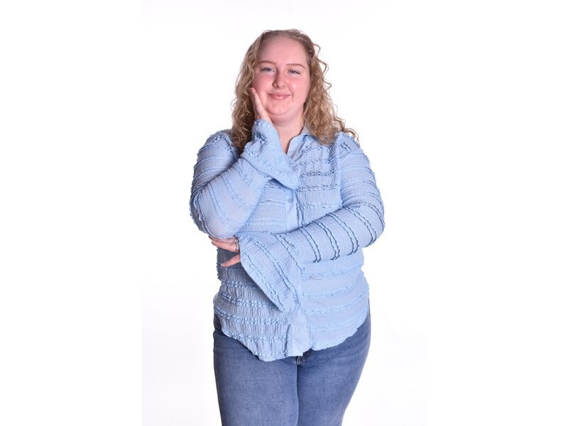 Blouse Emilia - Lichtblauw