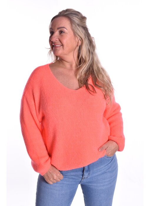 Trui Mea - Fluor Koraal