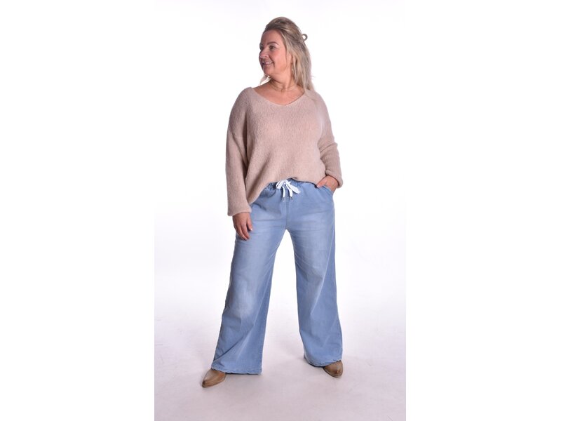 Comfy Jeans Wide Leg - Licht