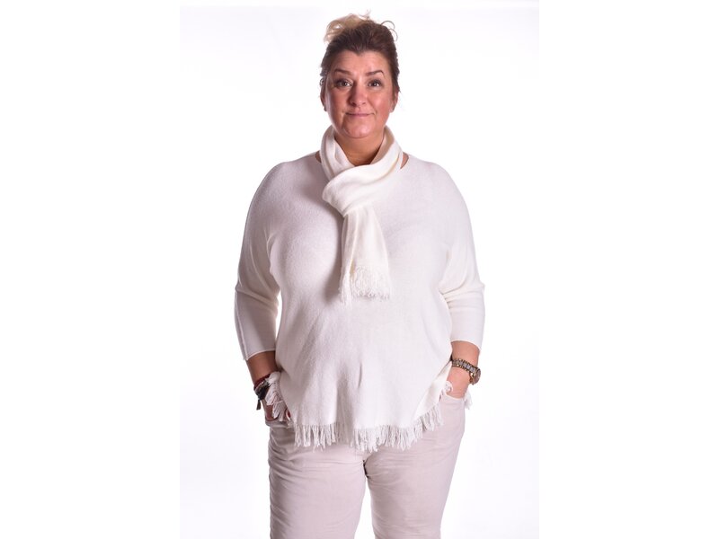 Trui Met Sjaal - Zwart