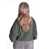 Top Krijtstreep - Legergroen