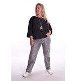 Top Krijtstreep - Zwart