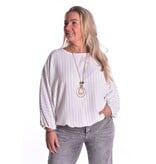 Top Krijtstreep - Roomwit