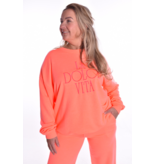 Sweater La Dolce Vita van Mooij 2.0- Fel Koraal