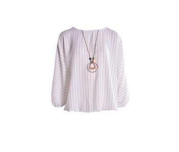 Top Krijtstreep - Roomwit