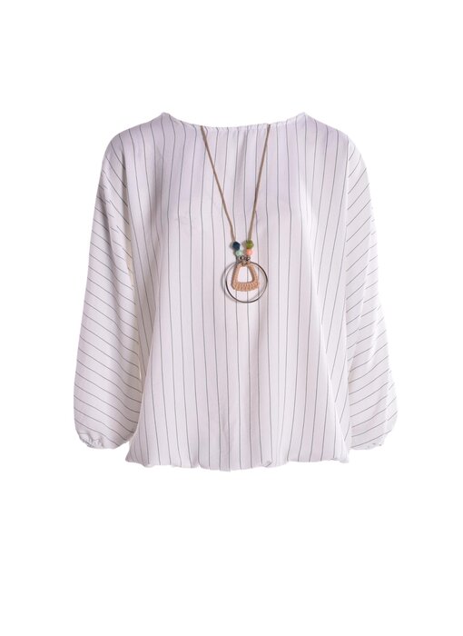 Top Krijtstreep - Roomwit