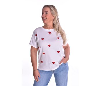 T-shirt Liefde - Rood