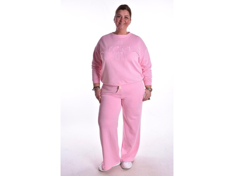 Sweater La Dolce Vita van Mooij 2.0 - Roze