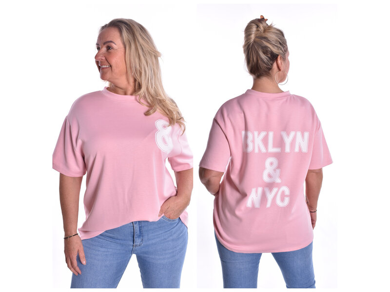 Top & - Roze - Witte Tekst
