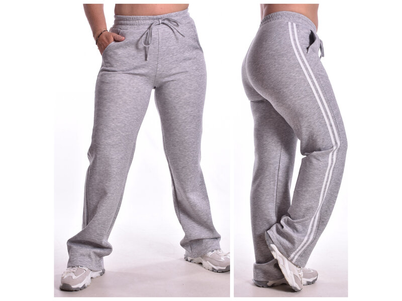 Broek Lotte - Grijs + Wit