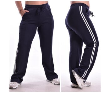 Broek Lotte - Donkerblauw  + Wit