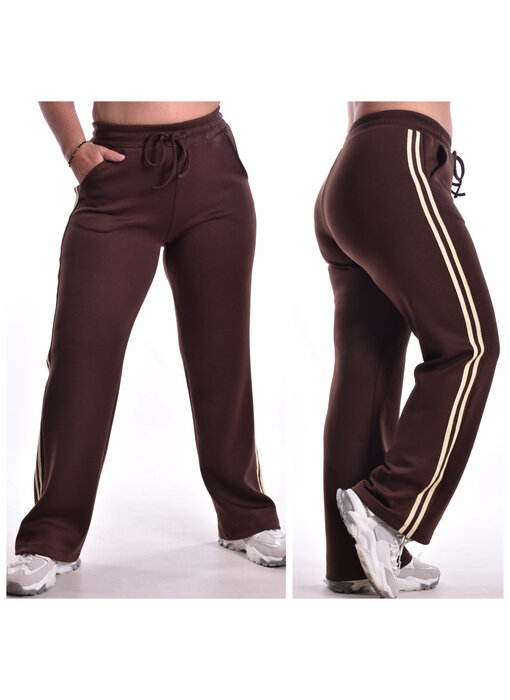Broek Lotte - Choco + Zacht Geel