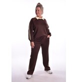 Broek Lotte - Choco + Zacht Geel