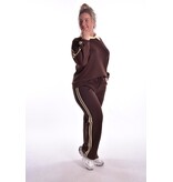 Broek Lotte - Choco + Zacht Geel
