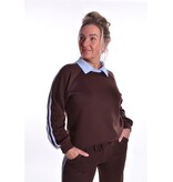 Sweater Lotte - Choco + Lichtblauw