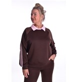 Sweater Lotte - Choco + Roze