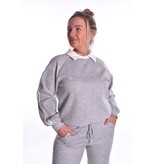 Sweater Lotte - Grijs + Wit