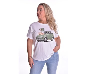 T-shirt Teddy - Legergroen