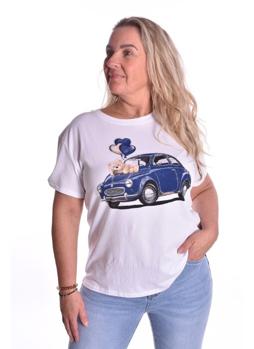 T-shirt Teddy - Donkerblauw