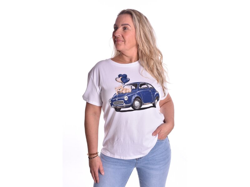 T-shirt Teddy - Donkerblauw