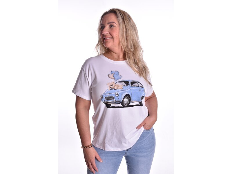 T-shirt Teddy - Licht blauw