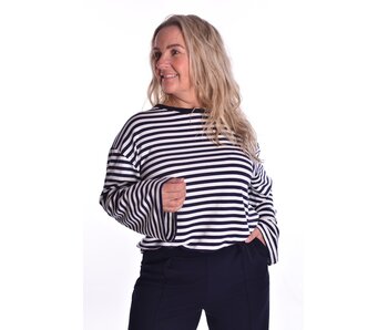 Top Bobby - Donkerblauw - Wit