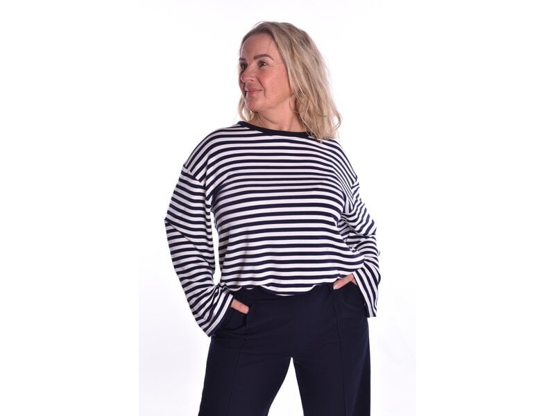 Top Bobby - Donkerblauw - Wit