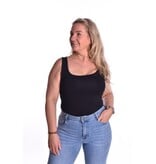 Viscose Topje Abbey  - Zwart