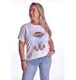 T-shirt Doggy - Lichtblauw