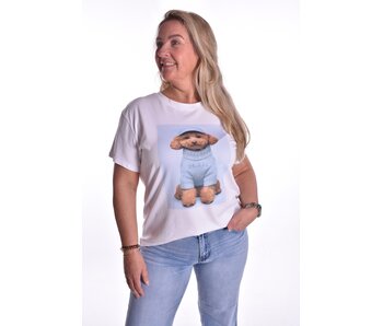 T-shirt Doggy - Lichtblauw