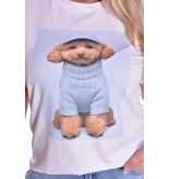 T-shirt Doggy - Lichtblauw