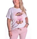 T-shirt Doggy - Roze