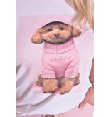T-shirt Doggy - Roze