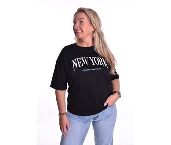 T-shirt New York - Zwart