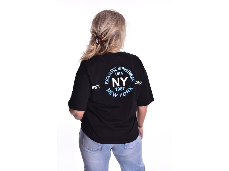 T-shirt New York - Zwart